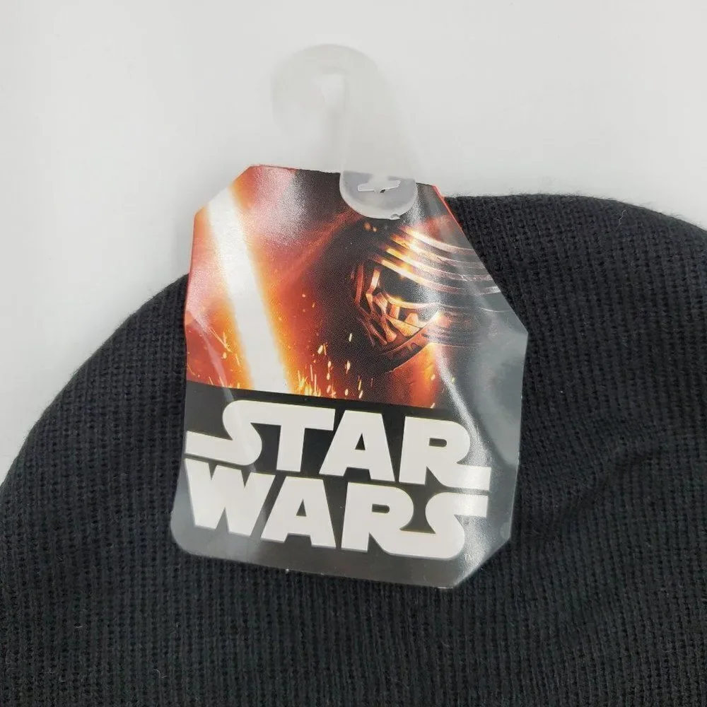 Star Wars The Force Awakens Beanie Hat Kids Black New - Picture 4 of 4